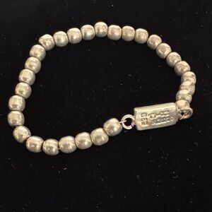 Sterling Silver Ball Bead Bracelet Mexico
